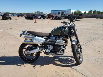  Salvage Triumph Motorcycle Scrambler
