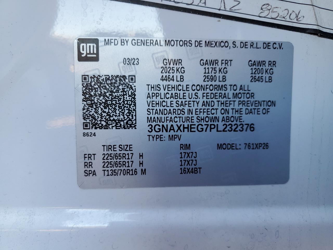 Chevrolet Equinox Ls Image 12