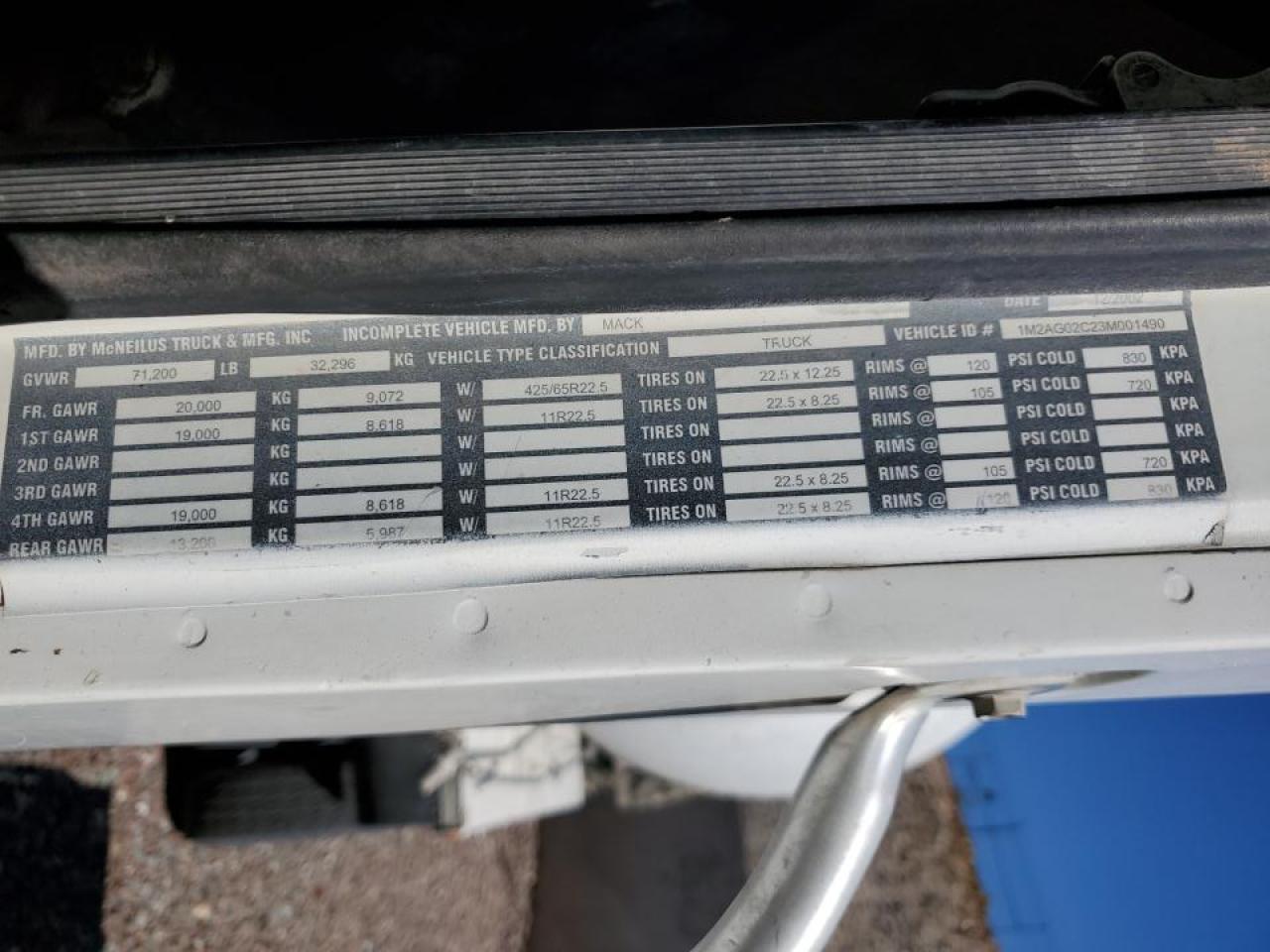 Mack 500 Cv500 Cv500 Image 9