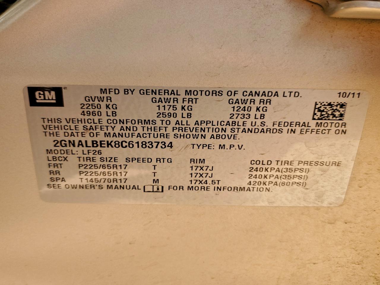 Chevrolet Equinox Ls Image 7