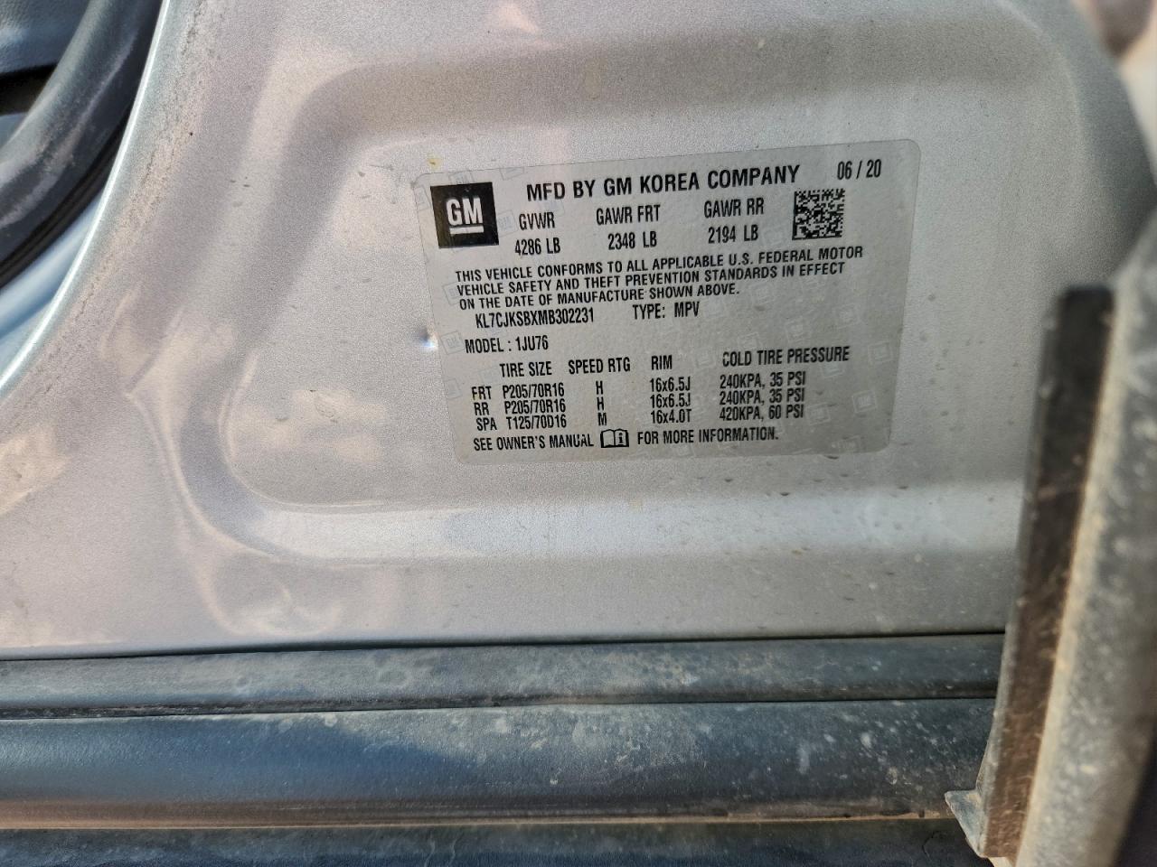 Chevrolet Trax Ls Image 8