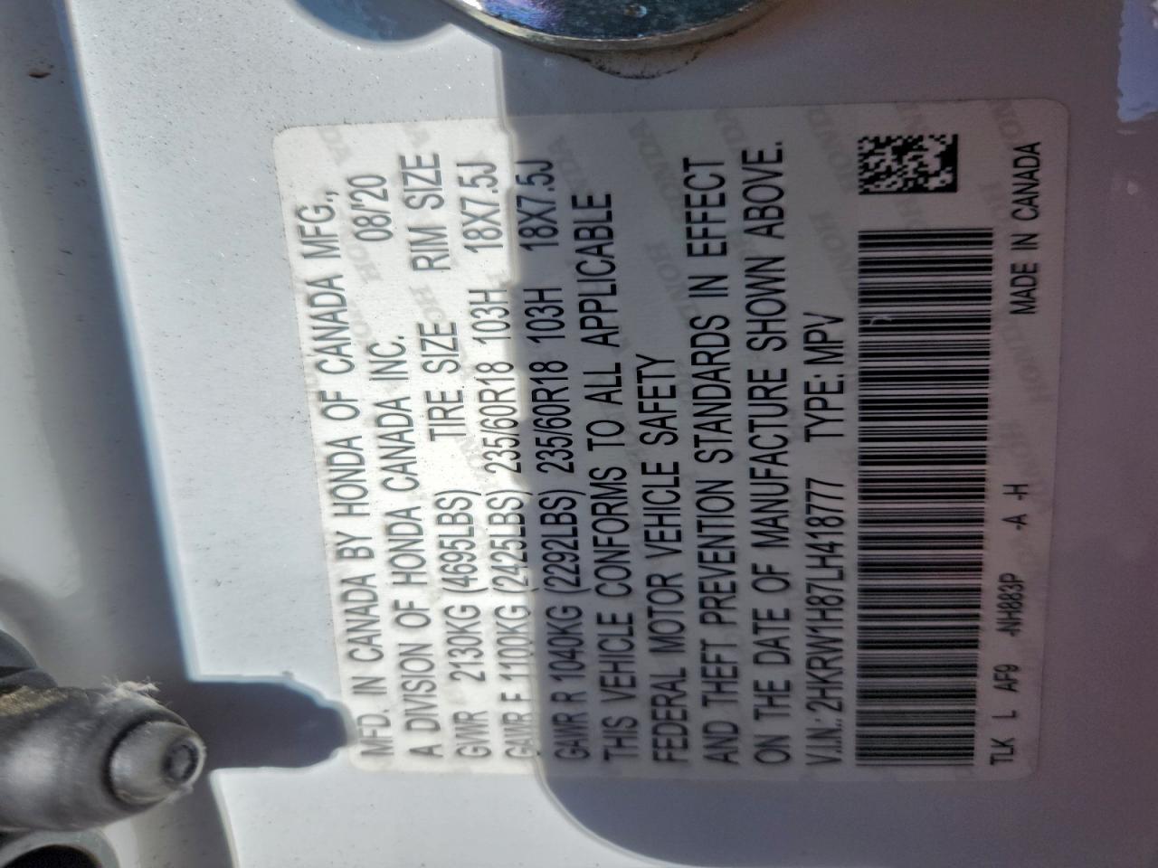 Honda Crv Exl Image 7