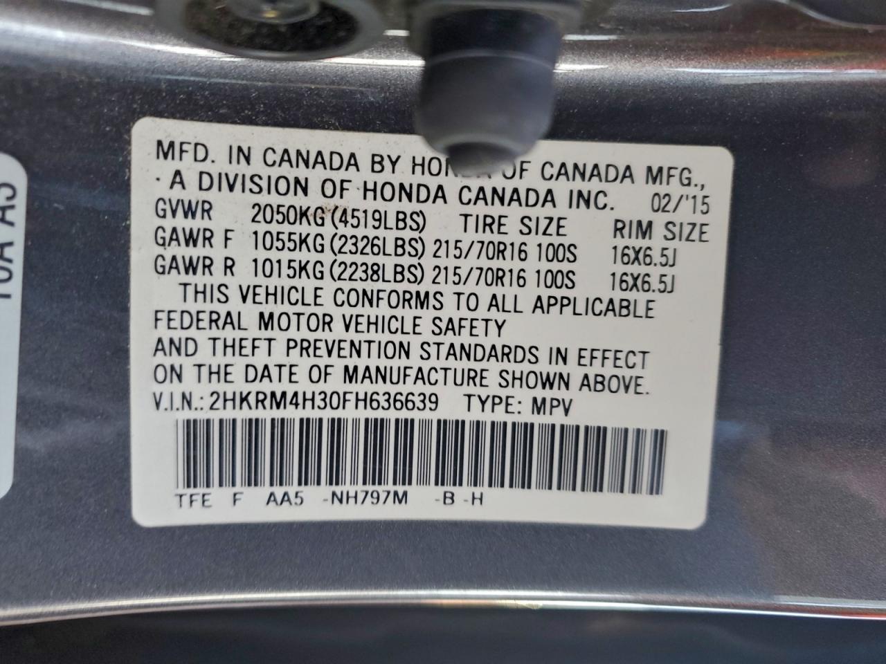 Honda Crv Lx Image 13